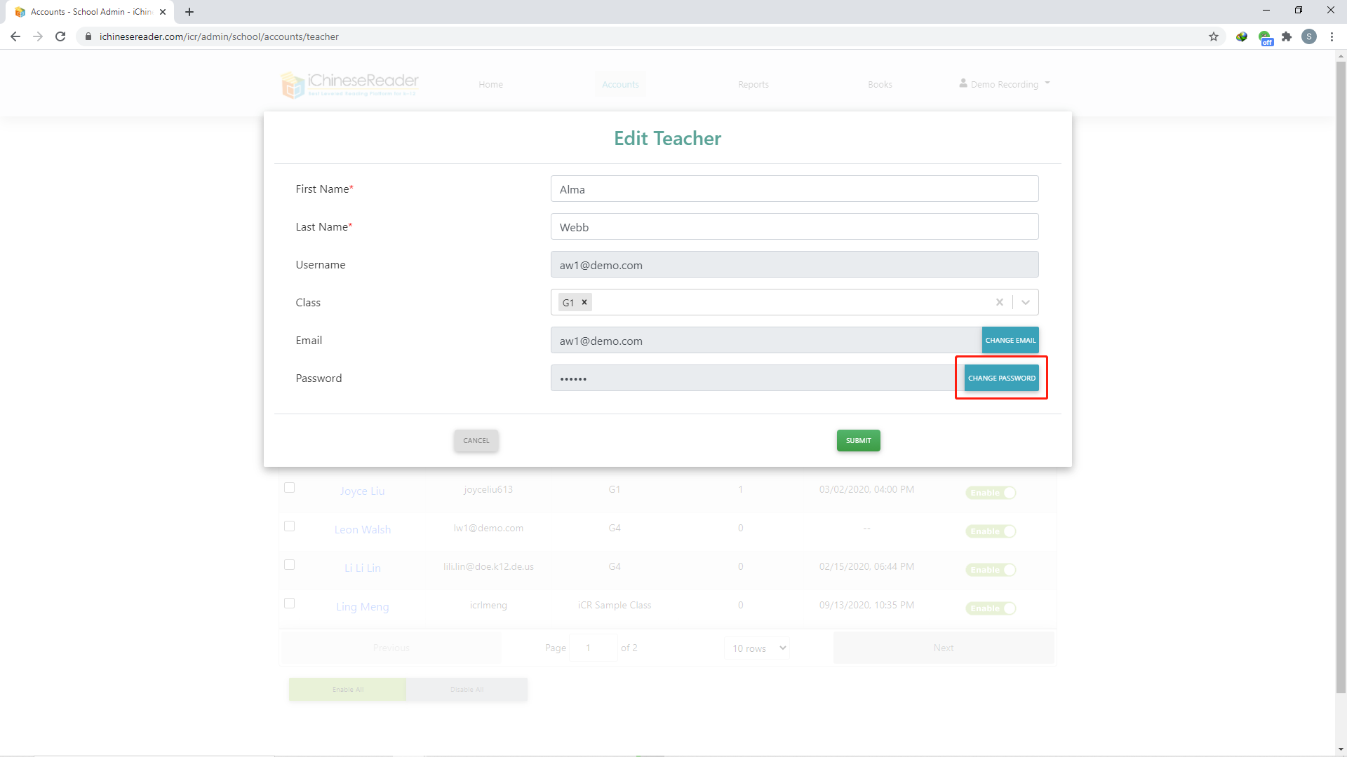 igrade teacher login